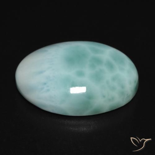 Larimar Gemstone in 18 x 13 mm (calibrated) Size for Sale, Larimar Stone in Blue Green Color