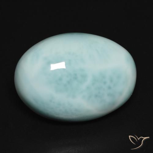 11.86 ct Oval Larimar, 18 x 13.1 mm From the Dominican Republic, Photo A