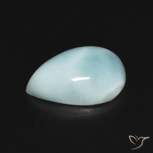 Larimar Gemstone in 12 x 8 mm (calibrated) Size for Sale, Larimar Stone in Light Greenish Blue Color