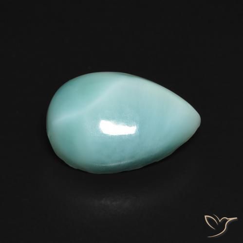 2.75 ct Pear Larimar, 11.9 x 7.9 mm From the Dominican Republic, Photo A