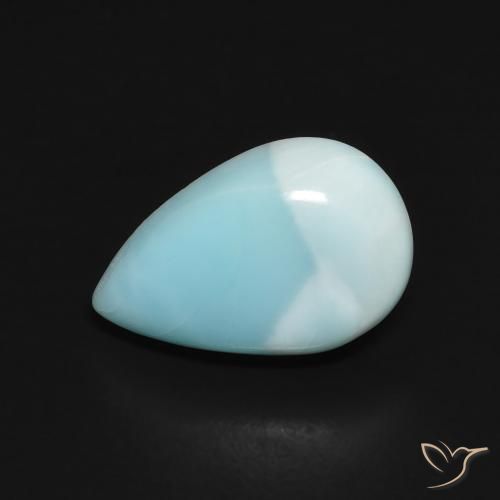 2.44 ct Pear Larimar, 12.2 x 7.8 mm From the Dominican Republic, Photo A