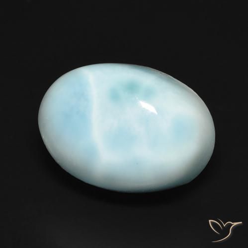 8.99ct Natural Light Greenish Blue Larimar, Oval, Opaque