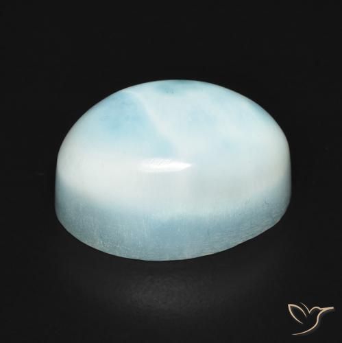 Larimar Gemstone in 14 x 10 mm (calibrated) Size for Sale, Larimar Stone in Light Greenish Blue Color