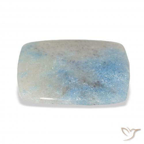 Lazulite Gemstone in 23.8 x 19.8 mm Size for Sale, Lazulite Stone in Light Blue Color