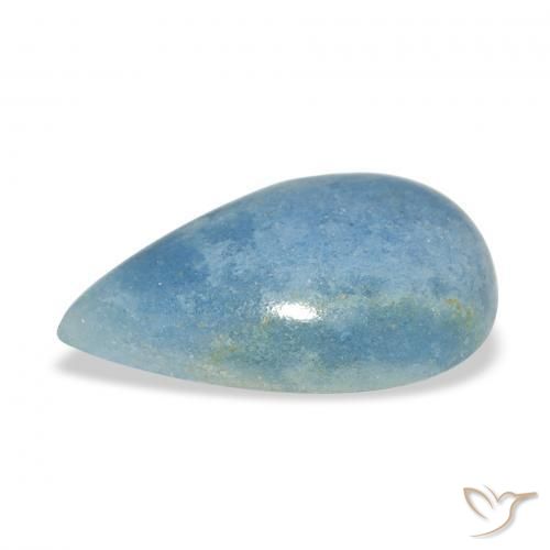 Lazulite Gemstone in 16.2 x 10.3 mm Size for Sale, Lazulite Stone in Sky Blue Color