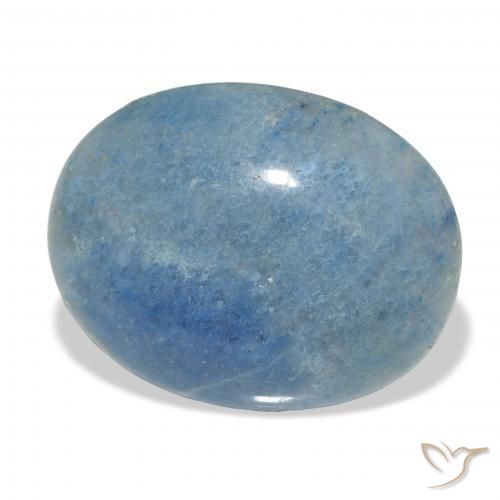 24.67 ct Blue Lazulite Stone, Natural Lazulite in Oval Cabochon Shape for Sale