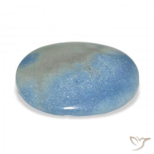 Lazulite Gemstone in 25.7 x 21.5 mm Size for Sale, Lazulite Stone in Sky Blue Color
