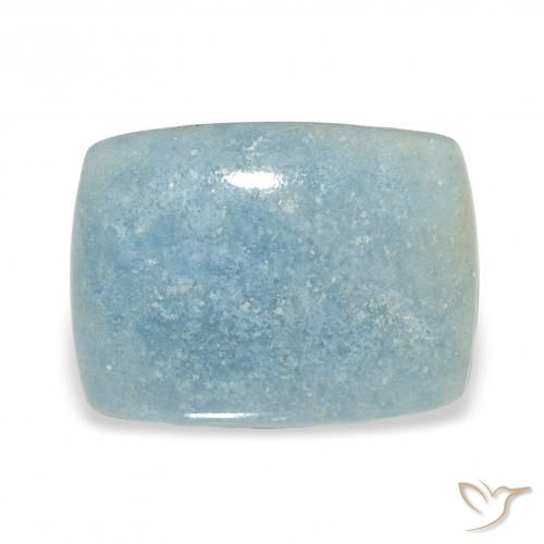 13.08ct Natural Light Blue Lazulite, Cushion, Opaque
