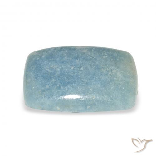 Lazulite Gemstone in 20.6 x 15.9 mm Size for Sale, Lazulite Stone in Light Blue Color