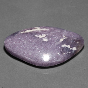 27.59 ct Violet Lepidolite Stone, Natural Lepidolite in Fancy Cabochon Shape for Sale