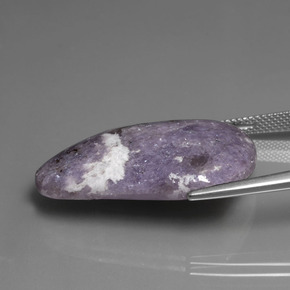 Lepidolite Gemstone in 30.5 x 19.2 mm Size for Sale, Lepidolite Stone in Violet Color