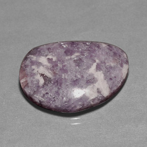 24.77 ct Violet Lepidolite Stone, Natural Lepidolite in Fancy Cabochon Shape for Sale