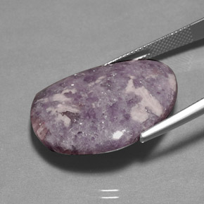 Lepidolite Gemstone in 26.8 x 22 mm Size for Sale, Lepidolite Stone in Violet Color