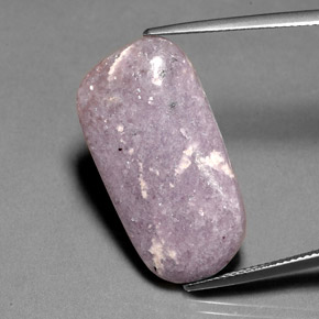 18.95 ct Violet Lepidolite Stone, Natural Lepidolite in Fancy Cabochon Shape for Sale