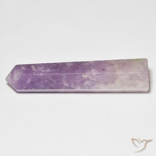Lepidolite Gemstone in 37.4 x 9.4 mm Size for Sale, Lepidolite Stone in Deep Magenta Color