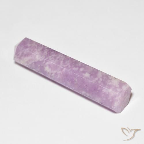 26.69 ct Violet Lepidolite Stone, Natural Lepidolite in Pencil Cut Shape for Sale