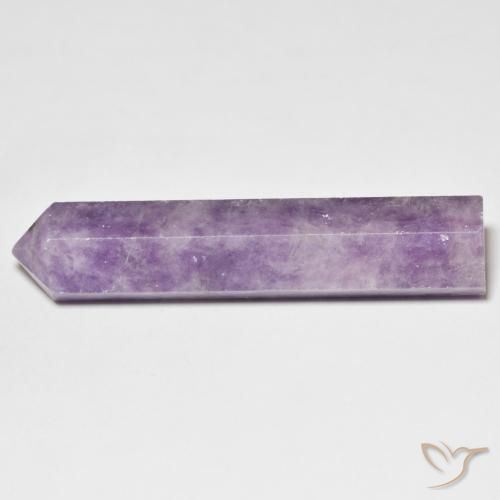 Lepidolite Gemstone in 39.7 x 8.1 mm Size for Sale, Lepidolite Stone in Mauve Violet Color