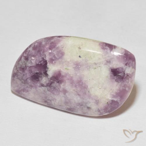 24.51 ct Multicolor Lepidolite Stone, Natural Lepidolite in Fancy Cabochon Shape for Sale