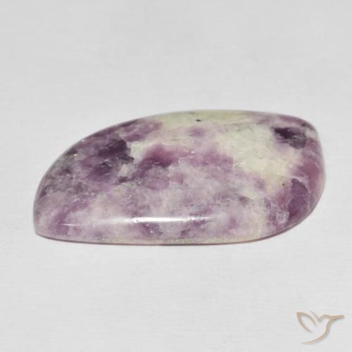 Lepidolite Gemstone in 33.4 x 19.2 mm Size for Sale, Lepidolite Stone in Multicolor Color