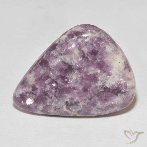 33.16ct Natural Multicolor Lepidolite, Pear Shape, Opaque