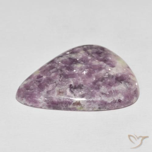 Lepidolite Gemstone in 32.7 x 25.7 mm Size for Sale, Lepidolite Stone in Multicolor Color