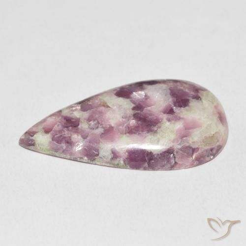 Lepidolite Gemstone in 31.9 x 18.8 mm Size for Sale, Lepidolite Stone in Multicolor Color