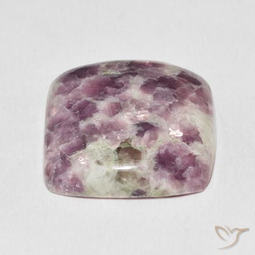 Lepidolite Gemstone in 20 x 20 mm (calibrated) Size for Sale, Lepidolite Stone in Multicolor Color