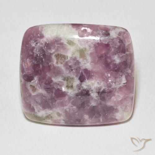 24.29ct Natural Multicolor Lepidolite, Cushion, Opaque
