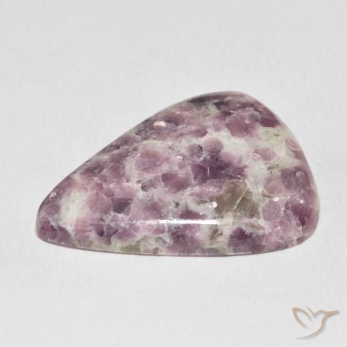 Lepidolite Gemstone in 31.9 x 25.9 mm Size for Sale, Lepidolite Stone in Multicolor Color