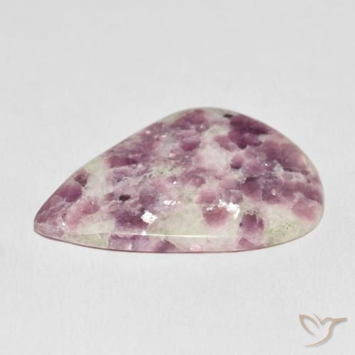 Lepidolite Gemstone in 34.7 x 24.1 mm Size for Sale, Lepidolite Stone in Multicolor Color
