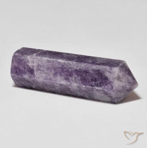 Lepidolite Gemstone in 33 x 11 mm Size for Sale, Lepidolite Stone in Mauve Violet Color