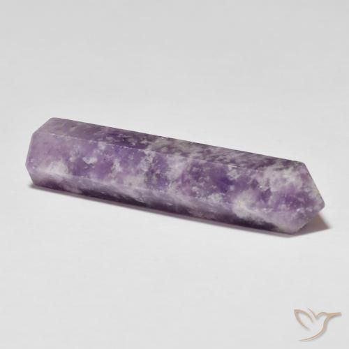 Lepidolite Gemstone in 38 x 9.1 mm Size for Sale, Lepidolite Stone in Mauve Violet Color