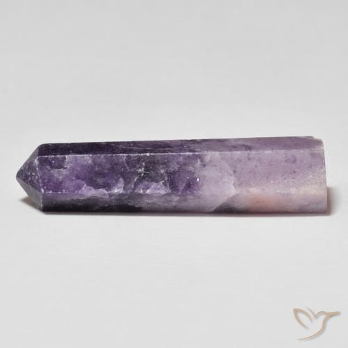 26.22 ct Violet Lepidolite Stone, Natural Lepidolite in Pencil Cut Shape for Sale
