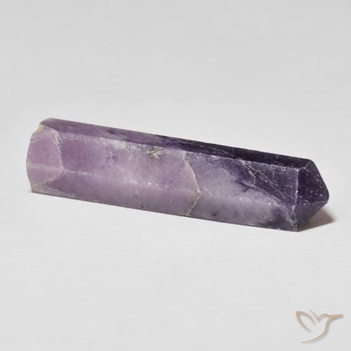 Lepidolite Gemstone in 36.5 x 9.2 mm Size for Sale, Lepidolite Stone in Mauve Violet Color