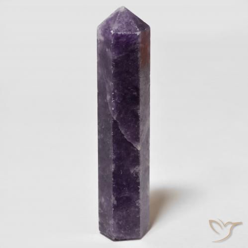 24.60ct Natural Dark Violet Lepidolite, Fancy, Opaque