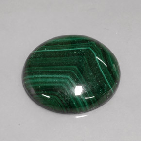 Malachite Gemstone in 25.2 mm Size for Sale, Malachite Stone in Multicolor Green Color