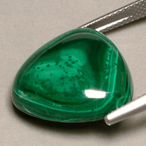 Malachite Gemstone in 17.3 x 17.2 mm Size for Sale, Malachite Stone in Multicolor Green Color