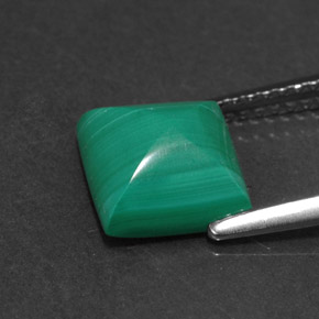 Malachite Gemstone in 8 x 8 mm (calibrated) Size for Sale, Malachite Stone in Multicolor Green Color