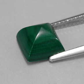 Malachite Gemstone in 8 x 8 mm (calibrated) Size for Sale, Malachite Stone in Multicolor Green Color