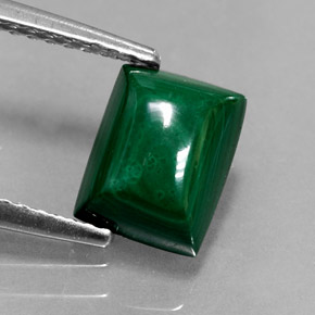 Malachite Gemstone in 7.9 x 6.2 mm Size for Sale, Malachite Stone in Multicolor Green Color