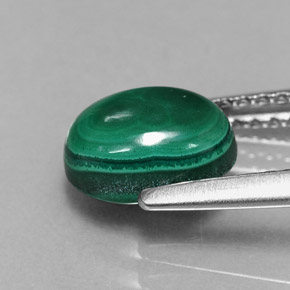 Malachite Gemstone in 8 x 6 mm (calibrated) Size for Sale, Malachite Stone in Multicolor Green Color