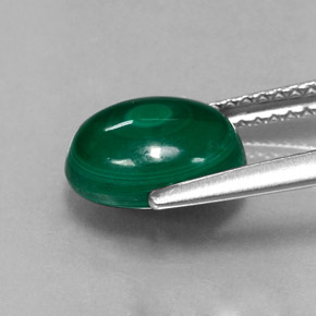Malachite Gemstone in 9 x 7 mm (calibrated) Size for Sale, Malachite Stone in Multicolor Green Color