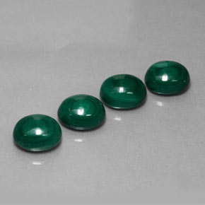 7.24 ct Green Malachite Stone, Natural Malachite in Oval Cabochon Shape for Sale
