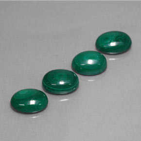 7.16 ct Green Malachite Gemstone, Malachite Gem in Oval Cabochon Shape for Sale.