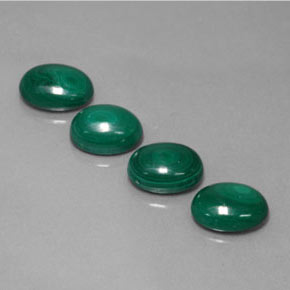 7.16 ct Green Malachite Stone, Natural Malachite in Oval Cabochon Shape for Sale