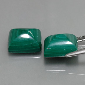 Malachite Gemstone in 9.9 x 8.2 mm Size for Sale, Malachite Stone in Multicolor Green Color