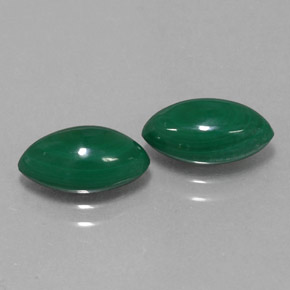 4.20 ct Green Malachite Stone, Natural Malachite in Marquise Cabochon Shape for Sale