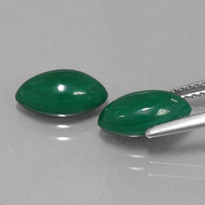 Malachite Gemstone in 10.3 x 5.5 mm Size for Sale, Malachite Stone in Multicolor Green Color