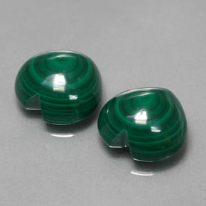 9.06 ct Green Malachite Stone, Natural Malachite in Heart Cabochon Shape for Sale