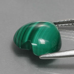 Malachite Gemstone in 11 x 11 mm (calibrated) Size for Sale, Malachite Stone in Multicolor Green Color